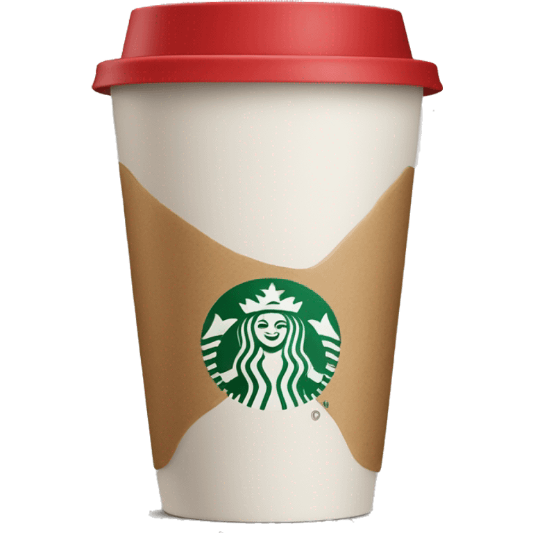 Red Starbucks cup emoji