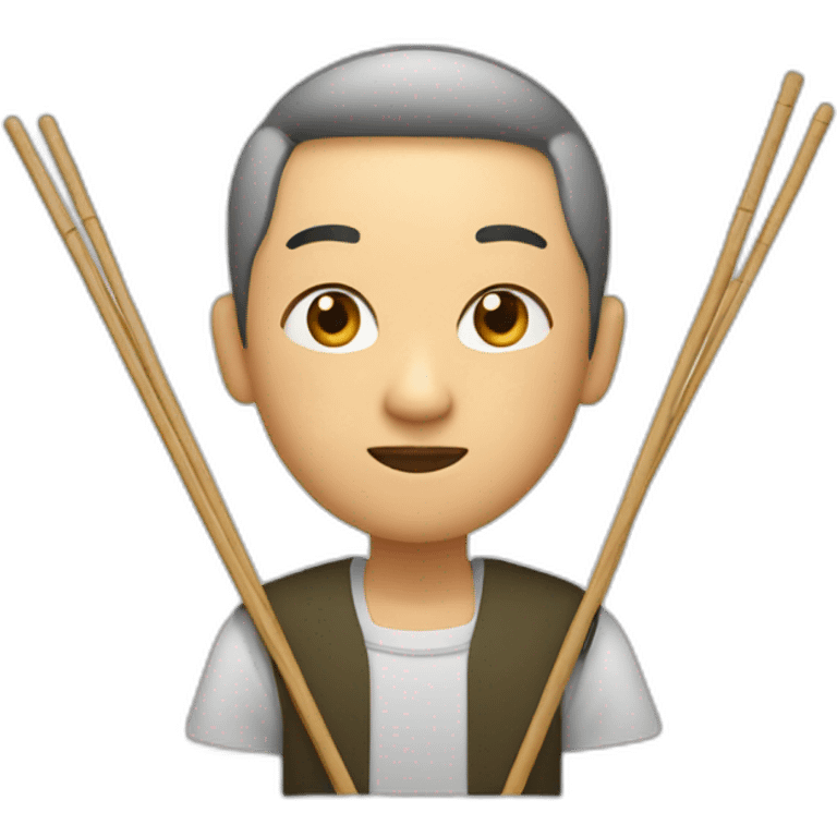 asian with chop sticks emoji