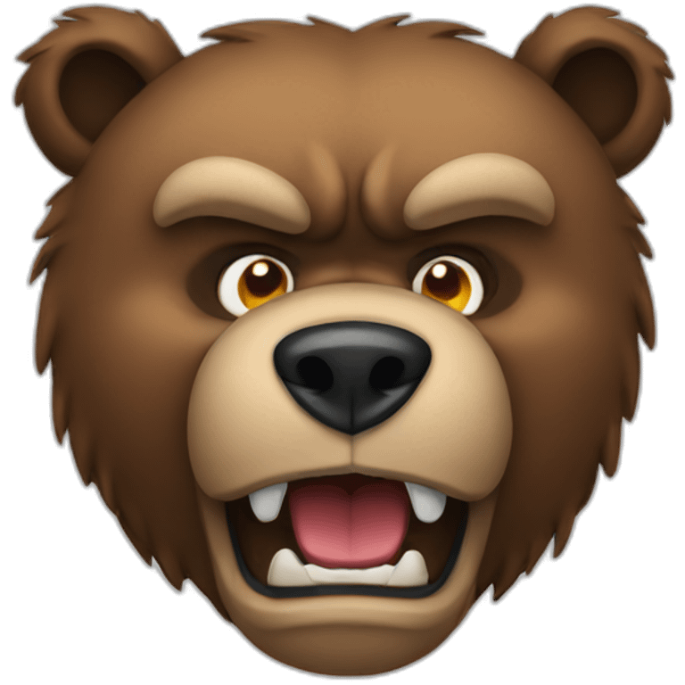 angry bear emoji