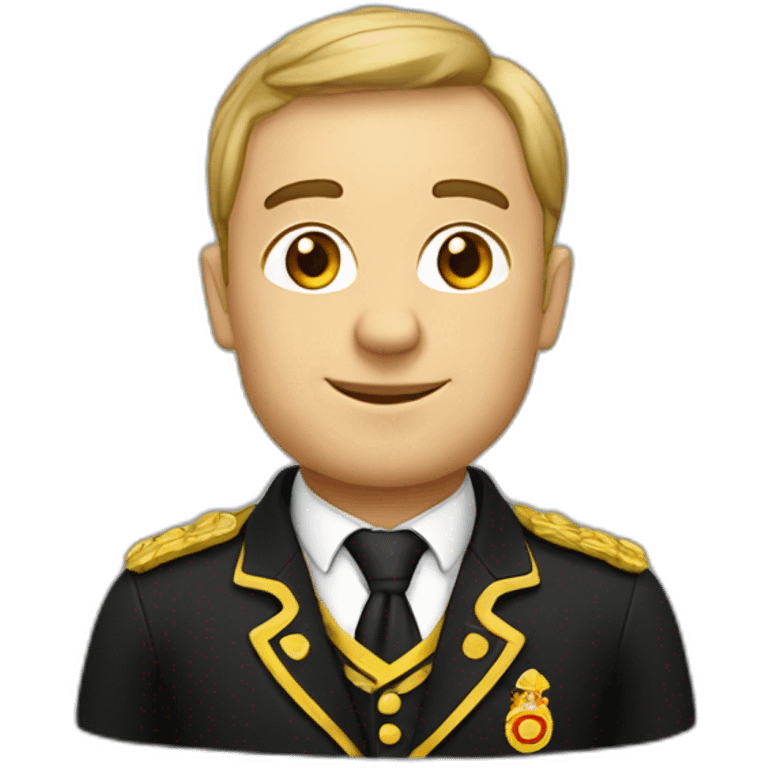 Belgian in national suit  emoji