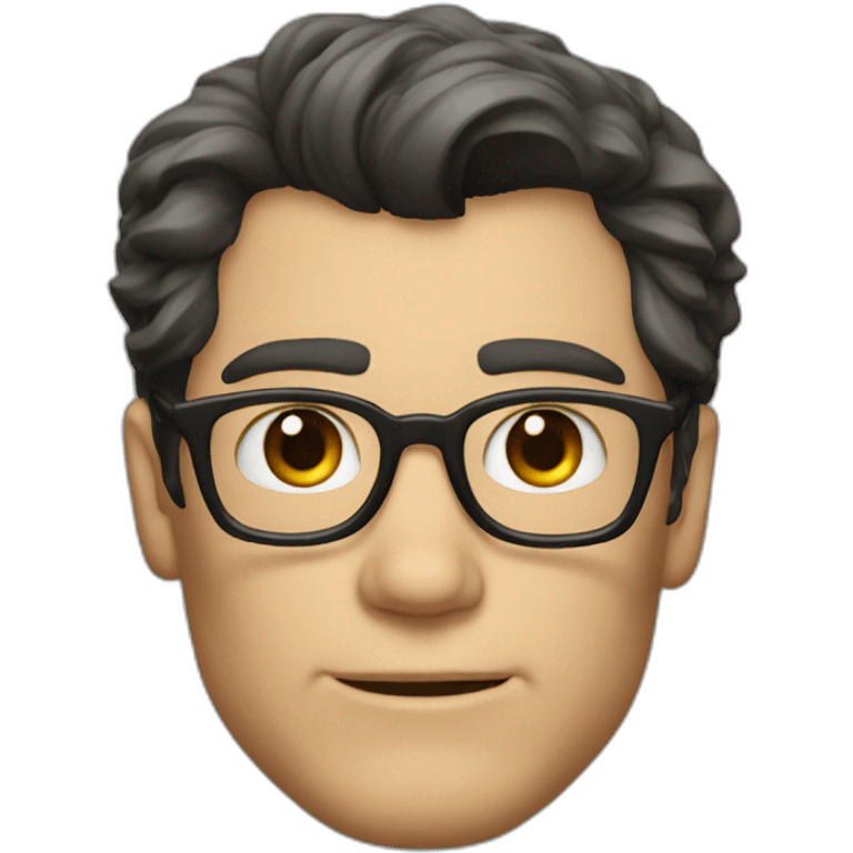 portrait of clark kent with great hair emoji