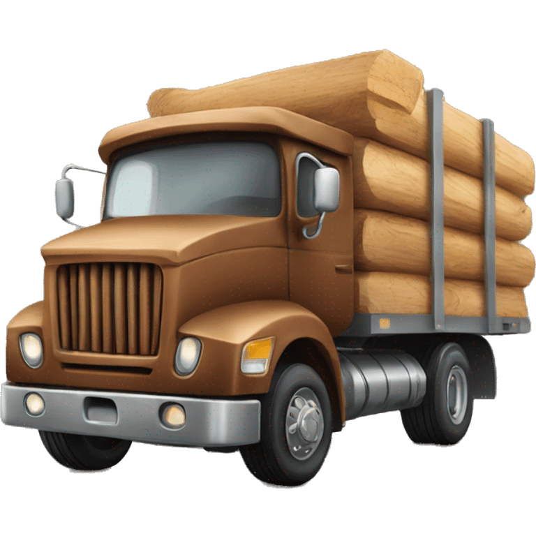 wood truck emoji