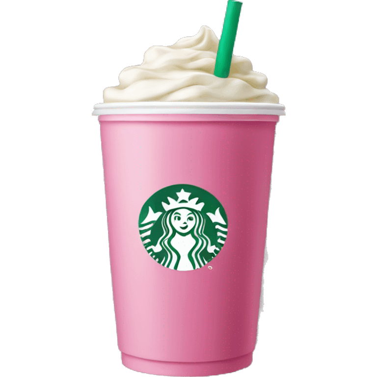 Pink Starbucks drink  emoji