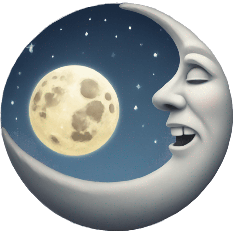 Full moon mystical emoji