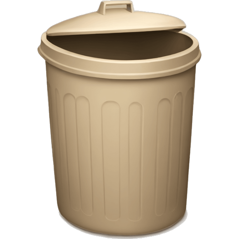 Beige trash can emoji