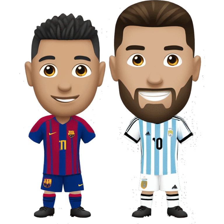 Ronaldo and Messi ￼ emoji