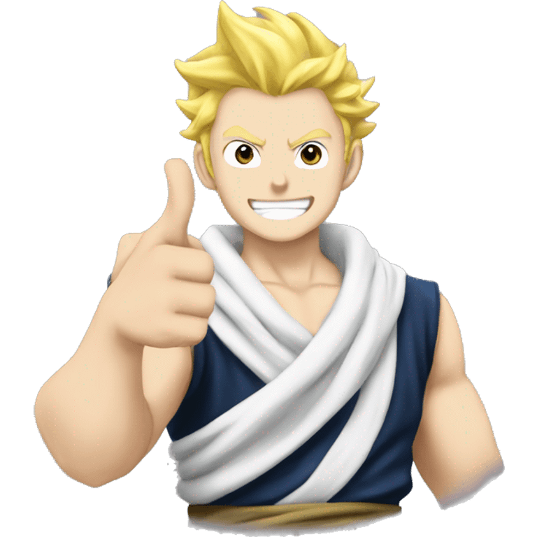 fairy tail laxus thumbs up emoji