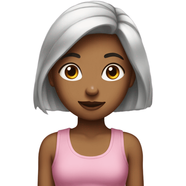 Girl in a tank top emoji