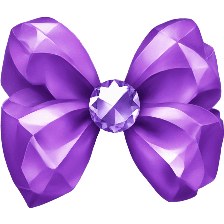 purple diamond bow emoji