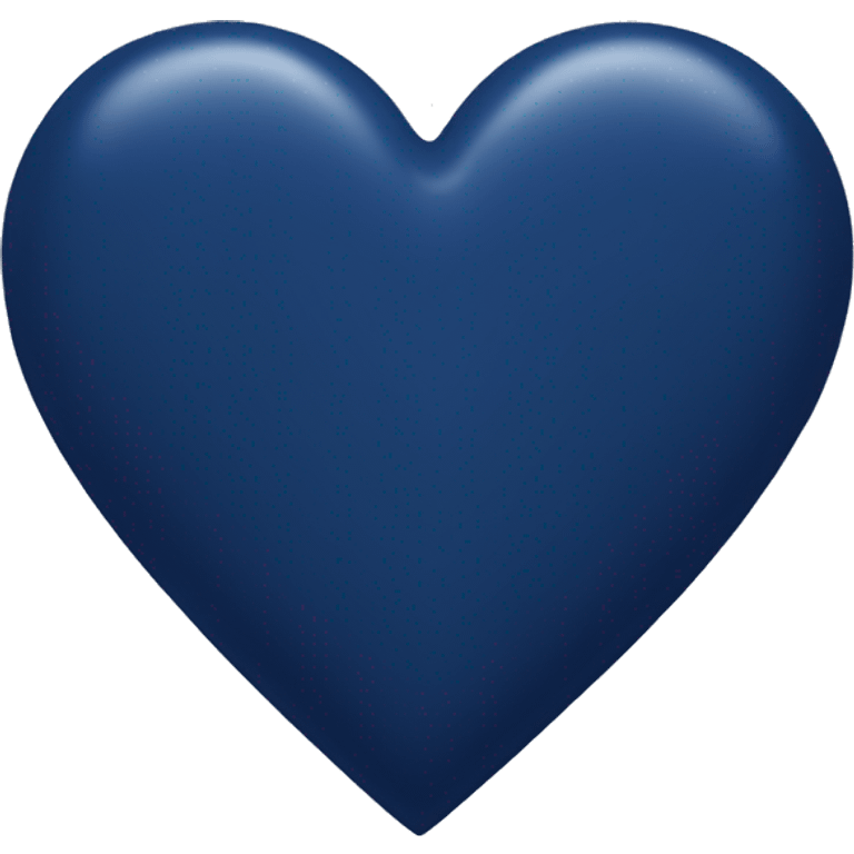 Navy blue heart  emoji