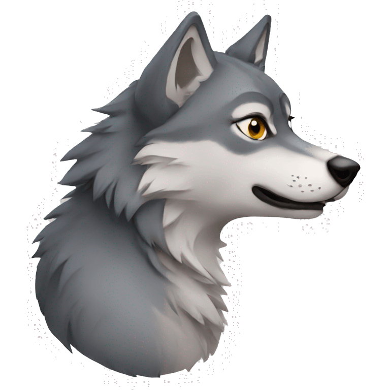 Pregnant wolf emoji