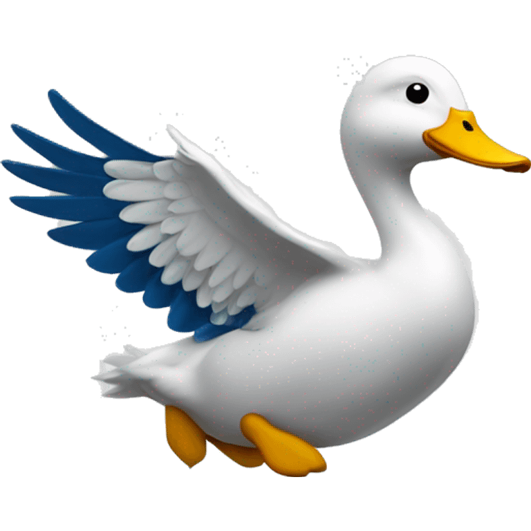 Un canard faisant du tir Sportif  emoji