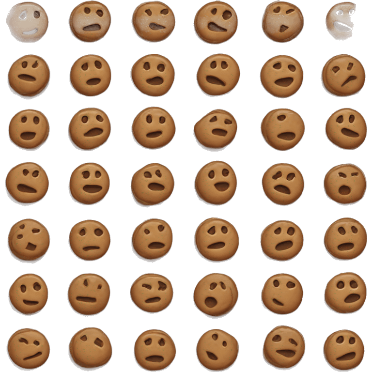 cookies covered chocolate  emoji