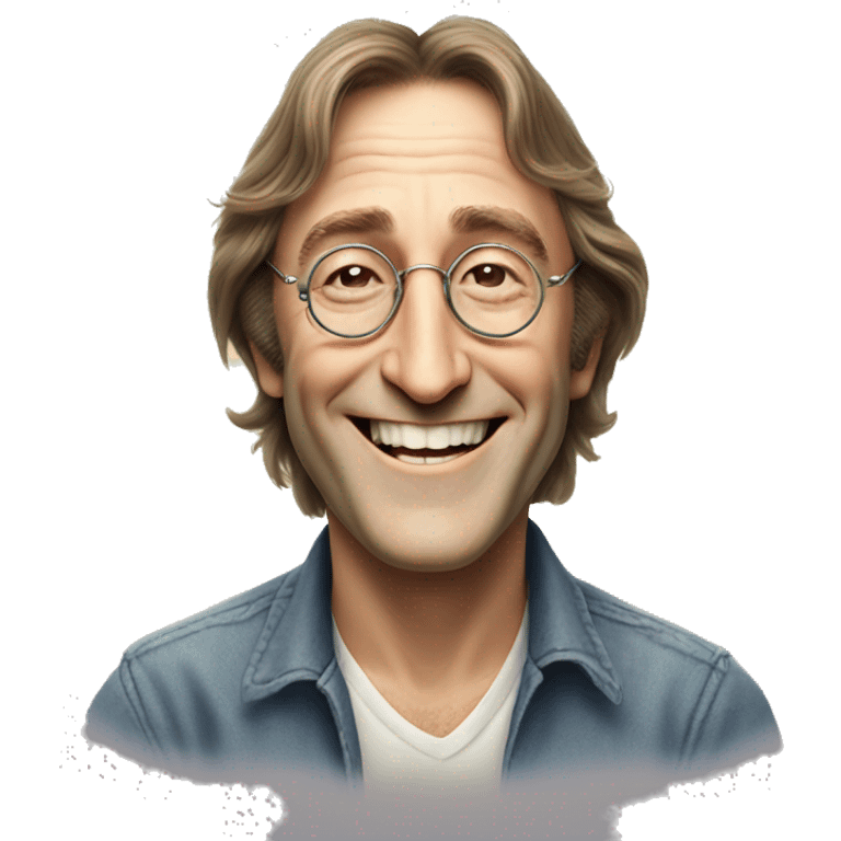 John lennon smilling emoji