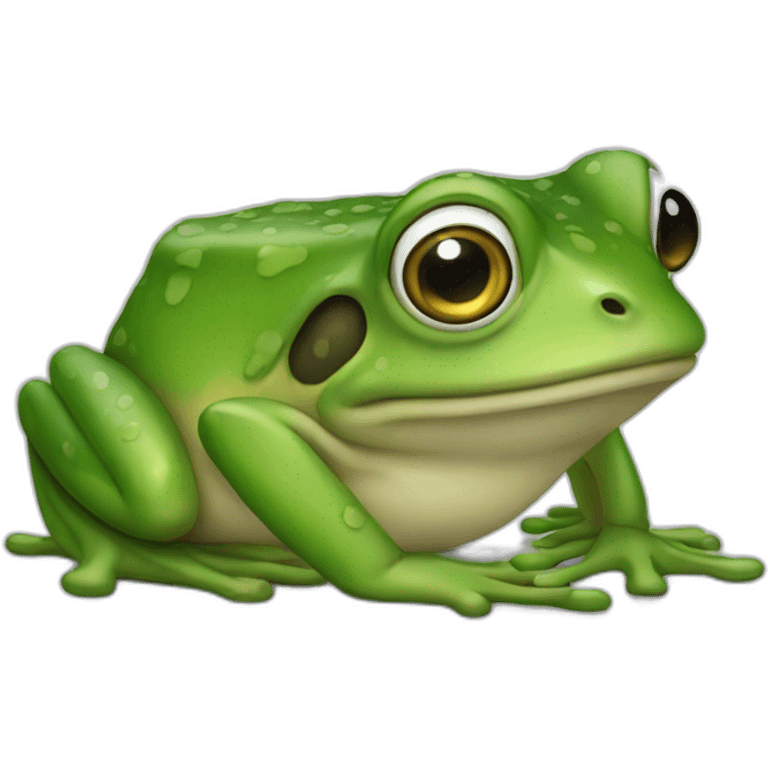 An arabic frog emoji