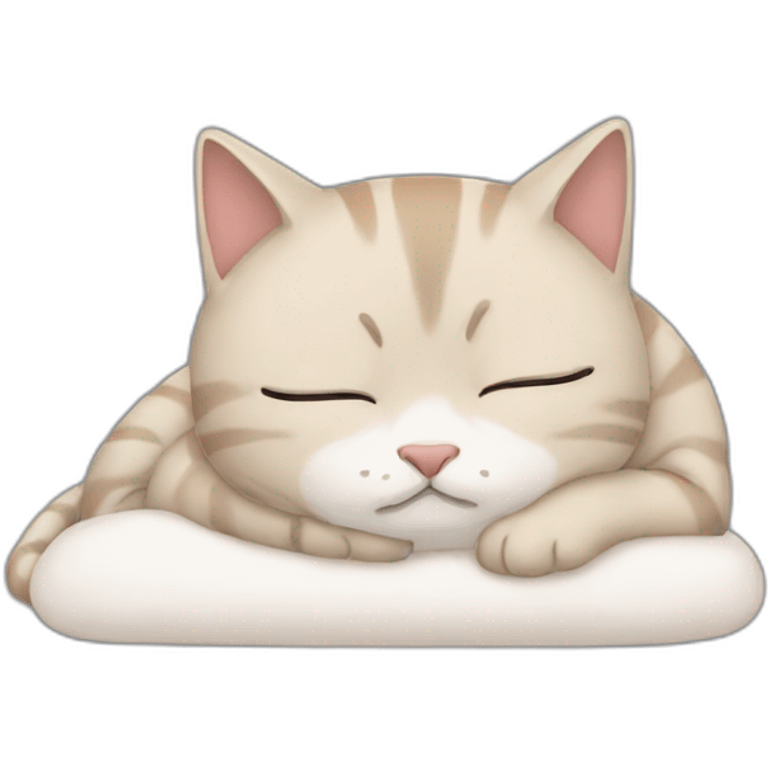 sad cat cute sleeping emoji