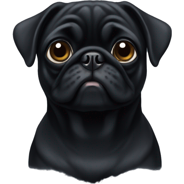 black pug emoji