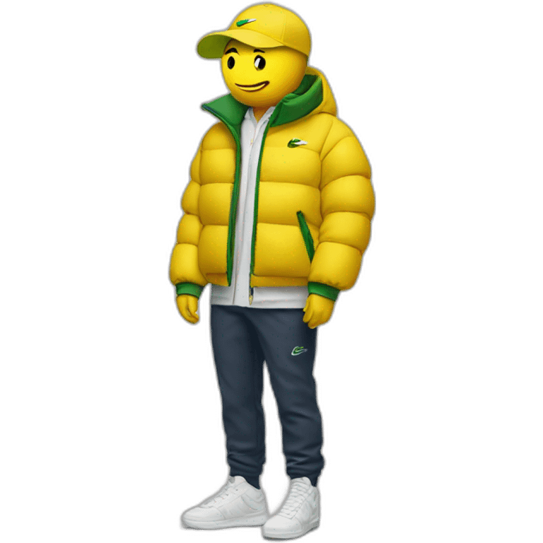 Nike smoker with lacoste yellow puffer emoji