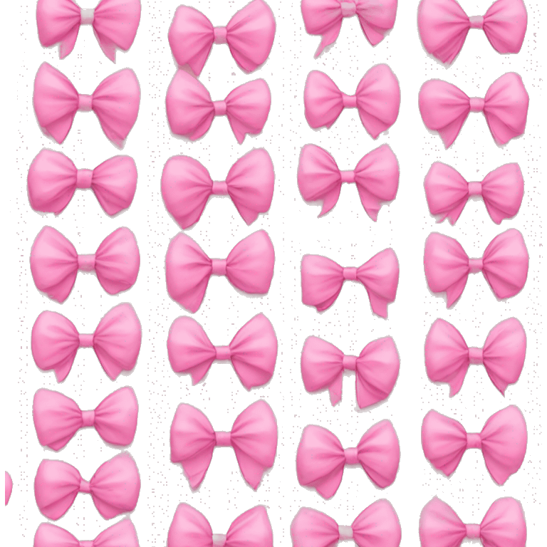 Pink bows emoji