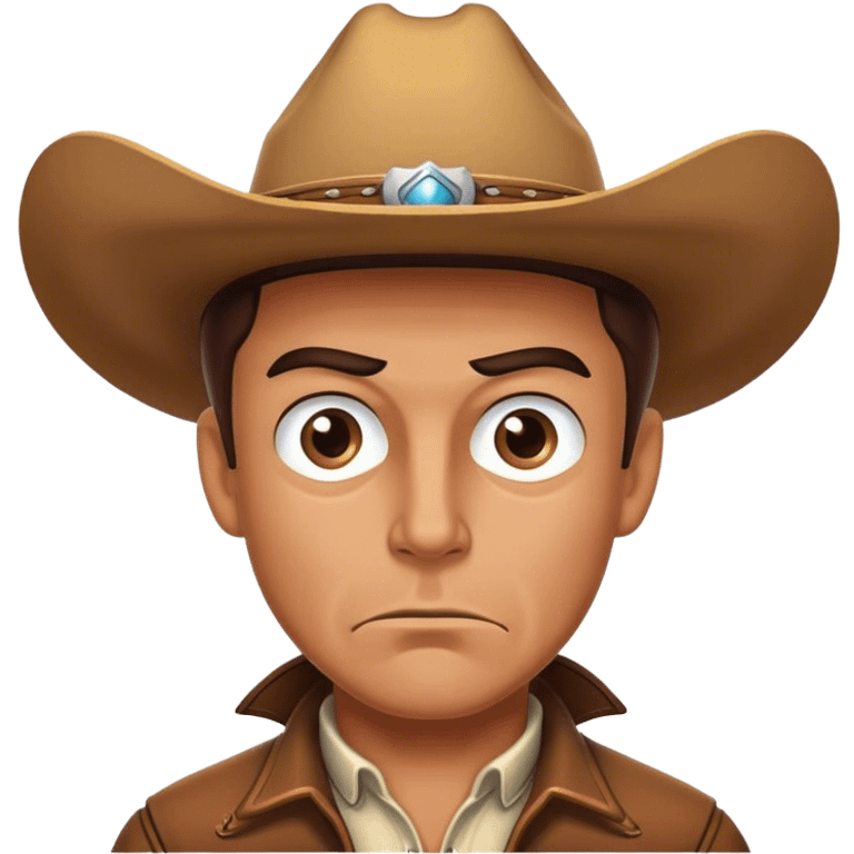 Crazy cowboy emoji