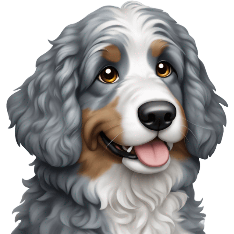 blue Merle Bernedoodle emoji