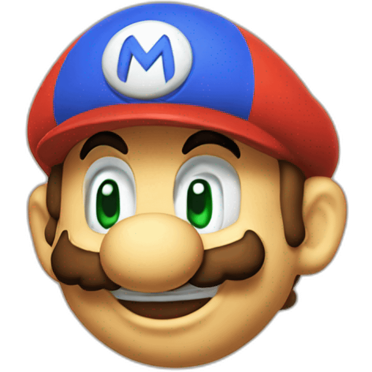 super mario laughing emoji