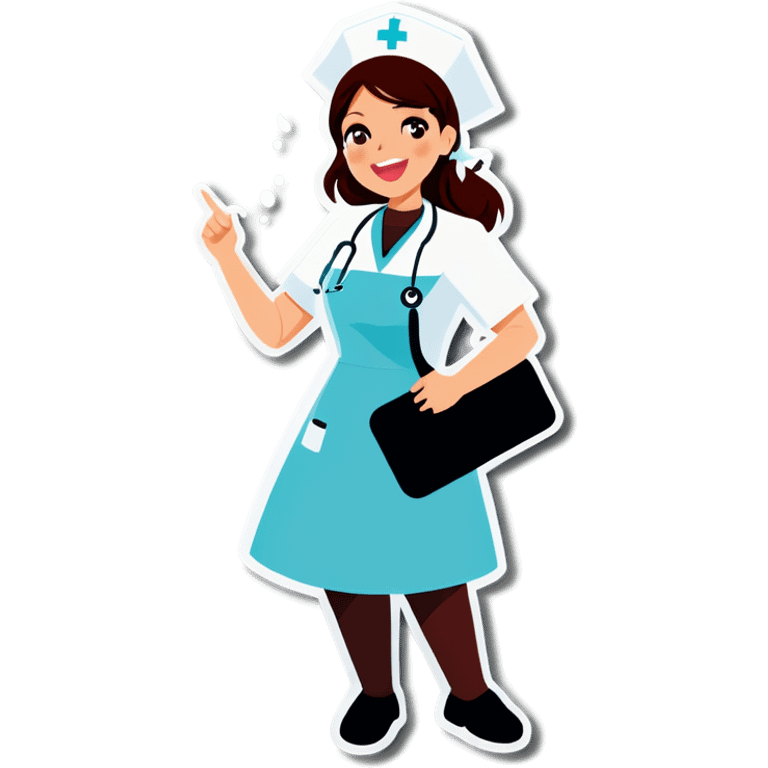 Nurse singing  emoji