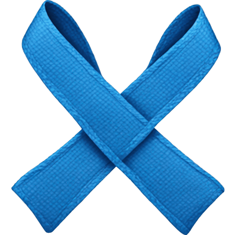 Blue cancer ribbon emoji