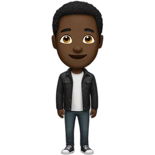 black man emoji