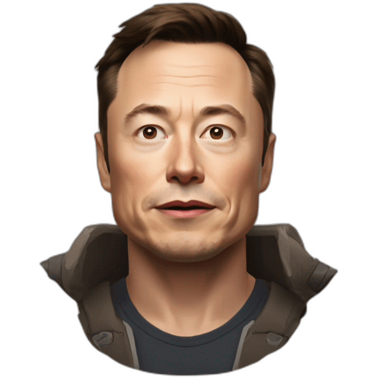 Drangon chevauchent elon musk emoji