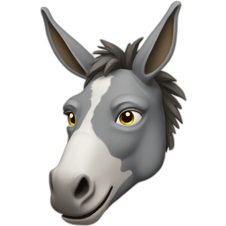 Stoned donkey emoji