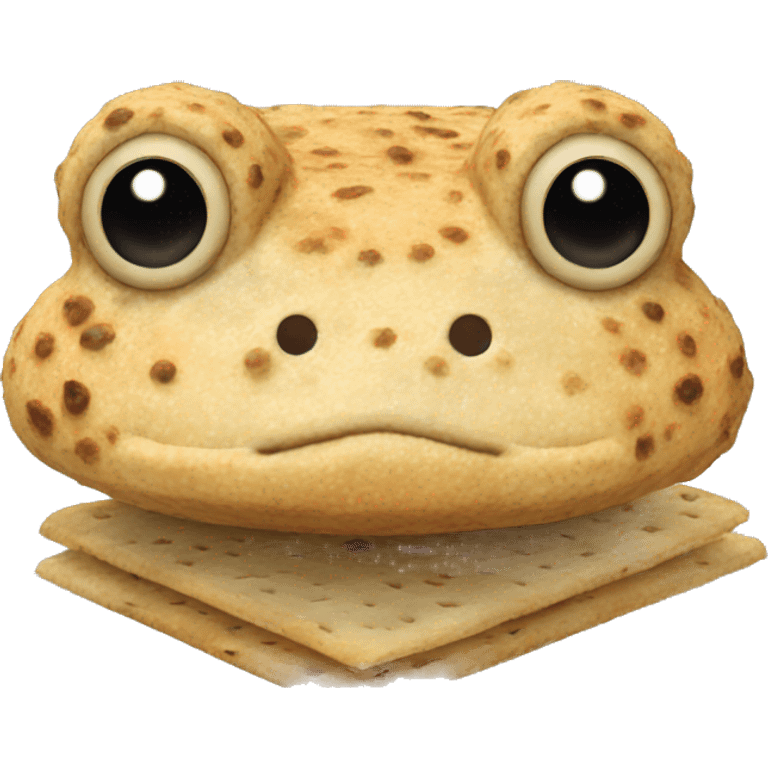 bufo made of matzah emoji