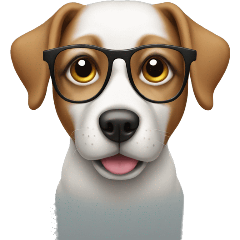 dog wearing glasses  emoji