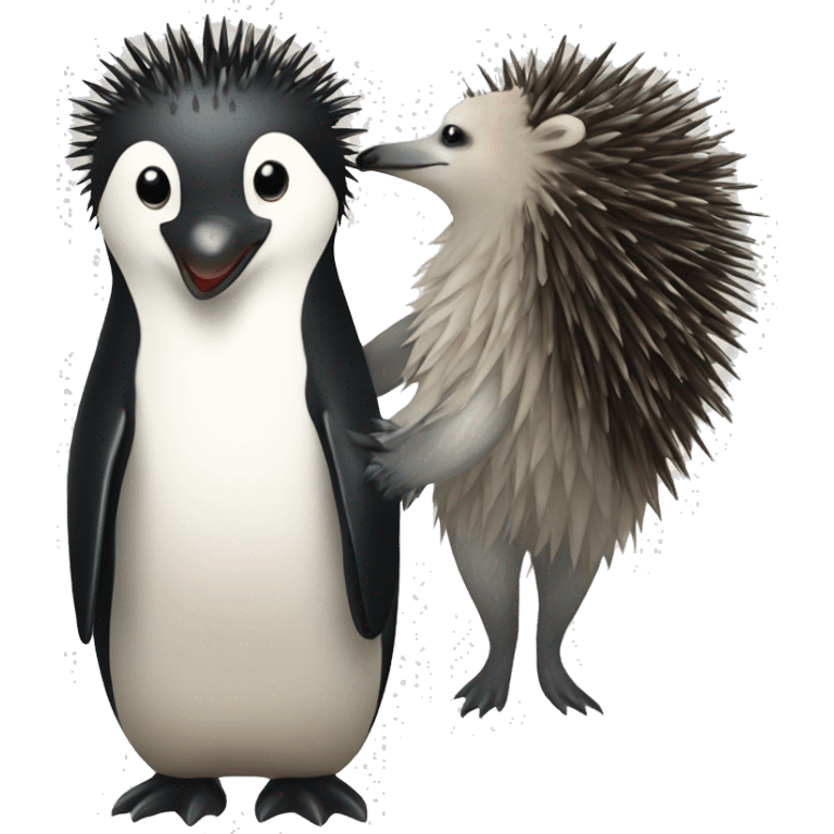 penguin + porcupine emoji