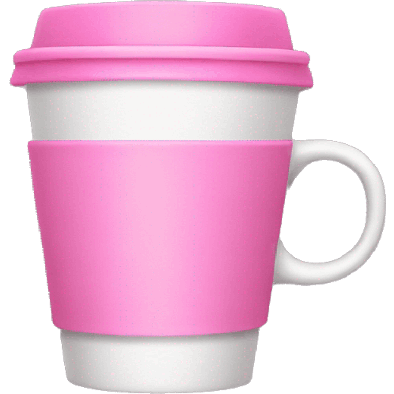 Pink coffee cup emoji