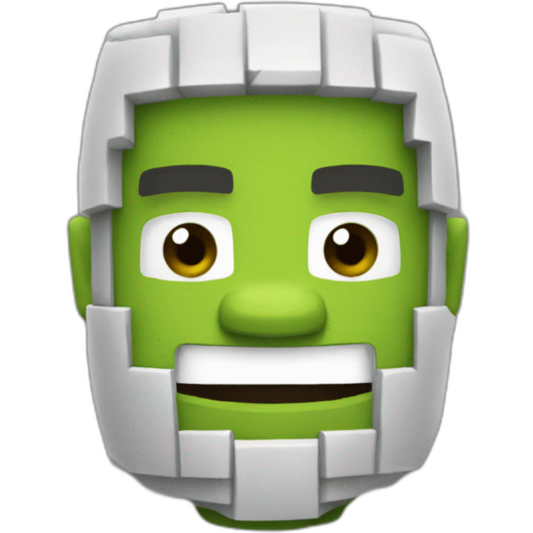 Shrek like minecraft emoji