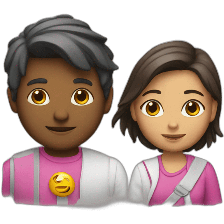 un mec         nu et une fille emoji