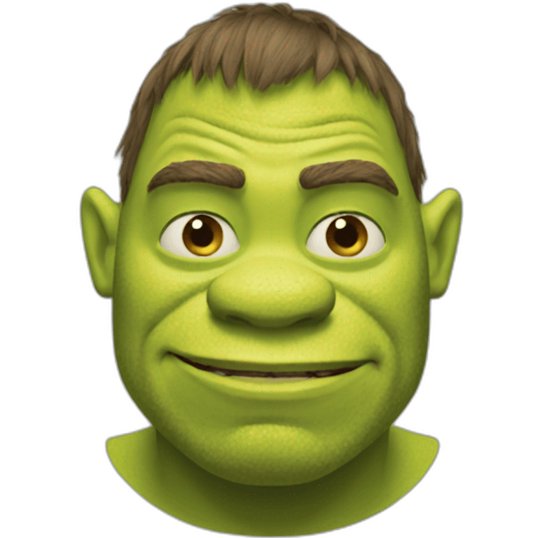 Shrek but as an ugly person emoji