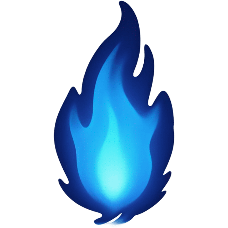 Blue fire like gas emoji