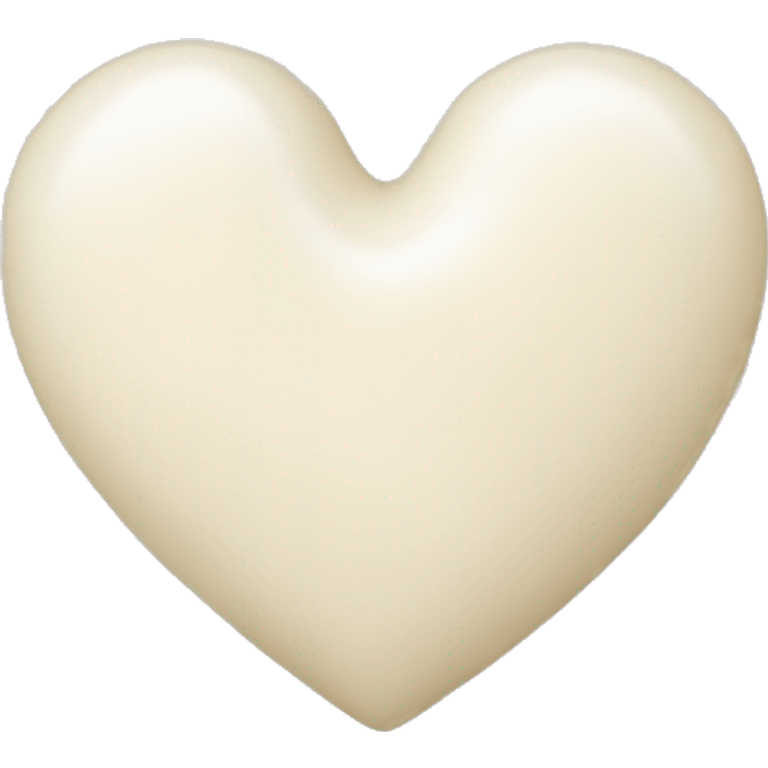 Milk-colored heart emoji