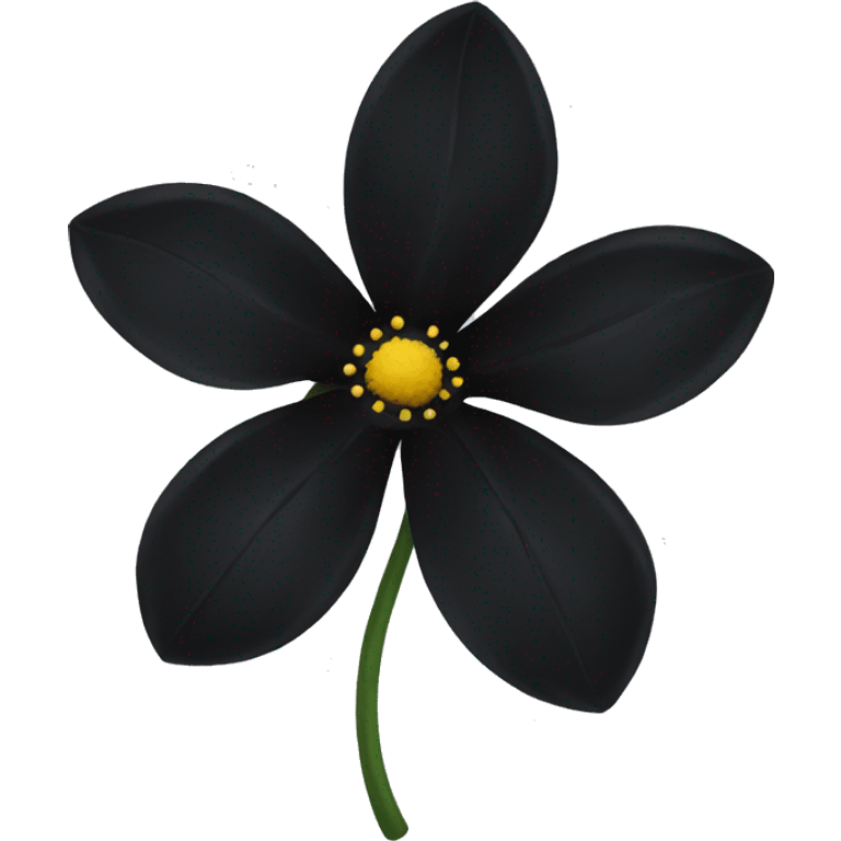 Black flower emoji