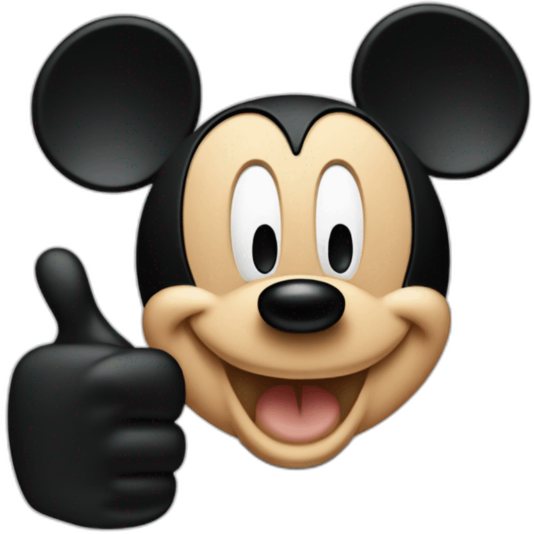 Mickey mouse thumbs up emoji