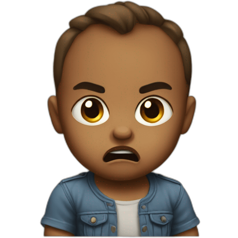 angry baby emoji