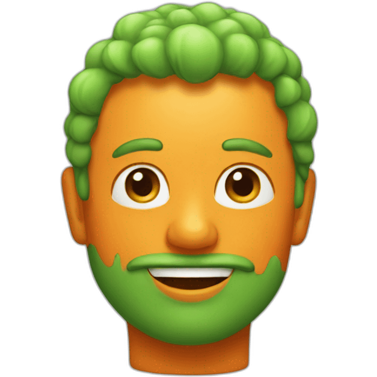 Green orange emoji