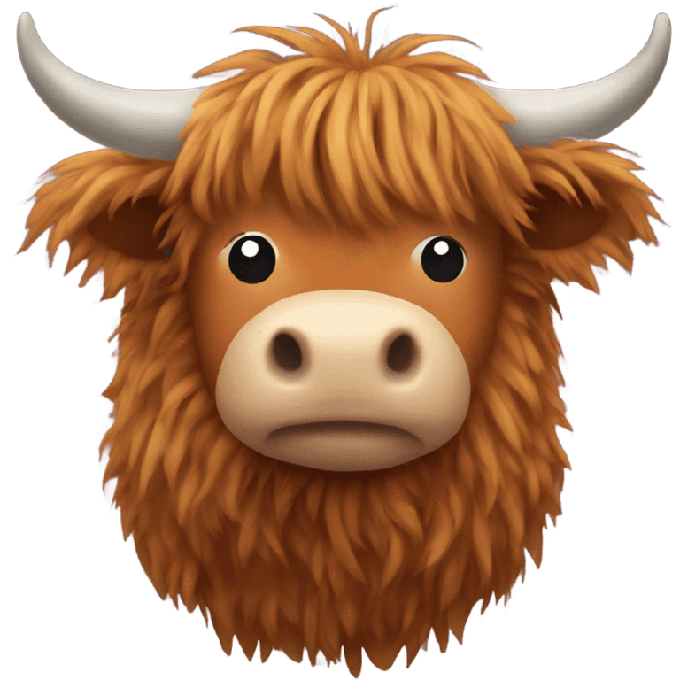 Highland Cow Stuffed Animal emoji