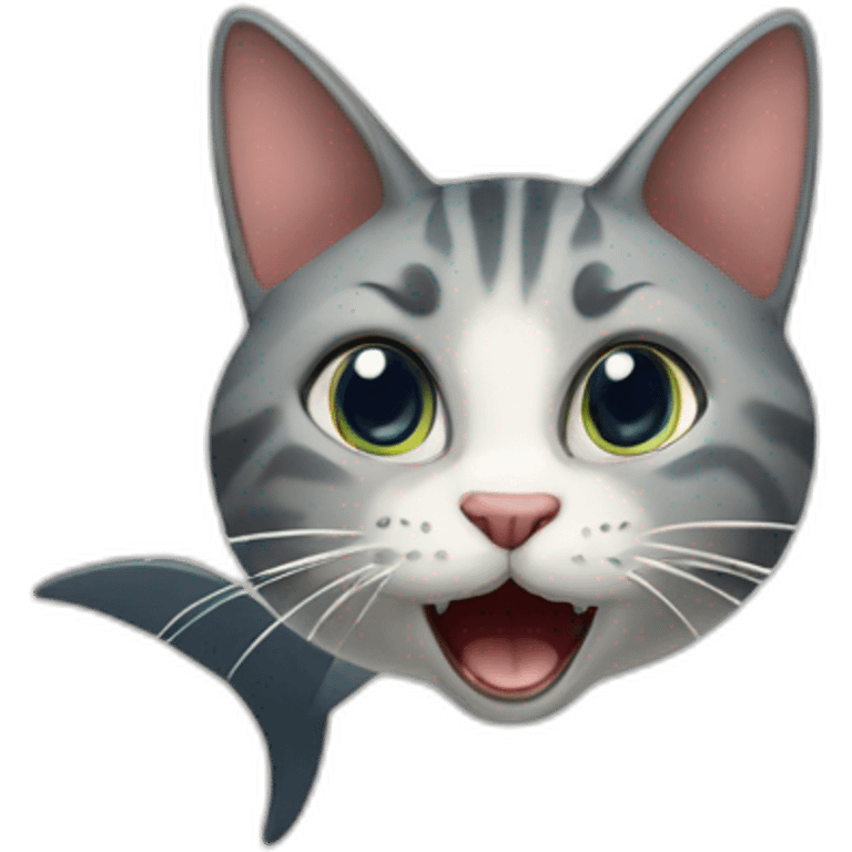 Cats sur requins emoji