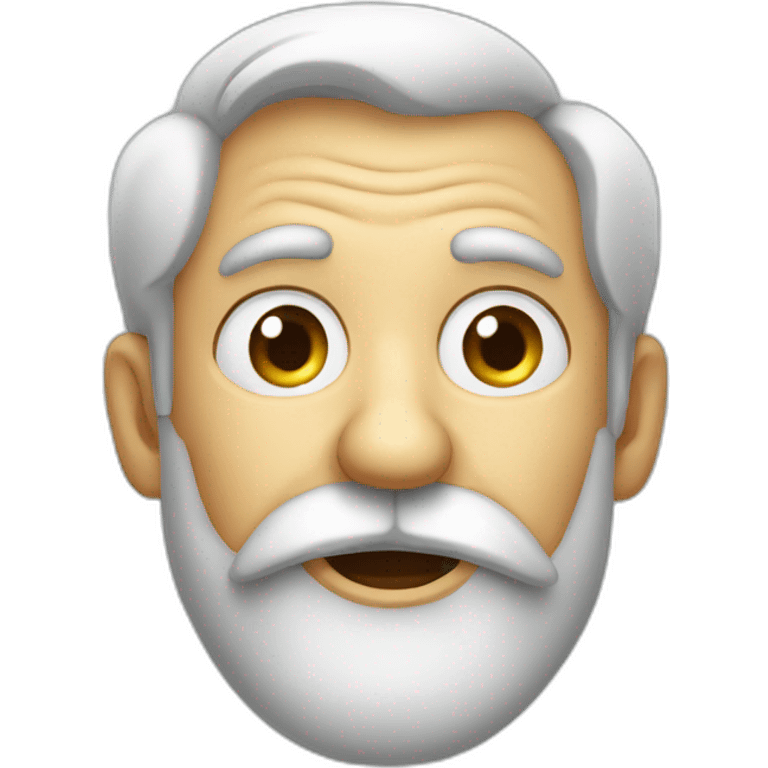 surprised old bearded guy with a monocle emoji