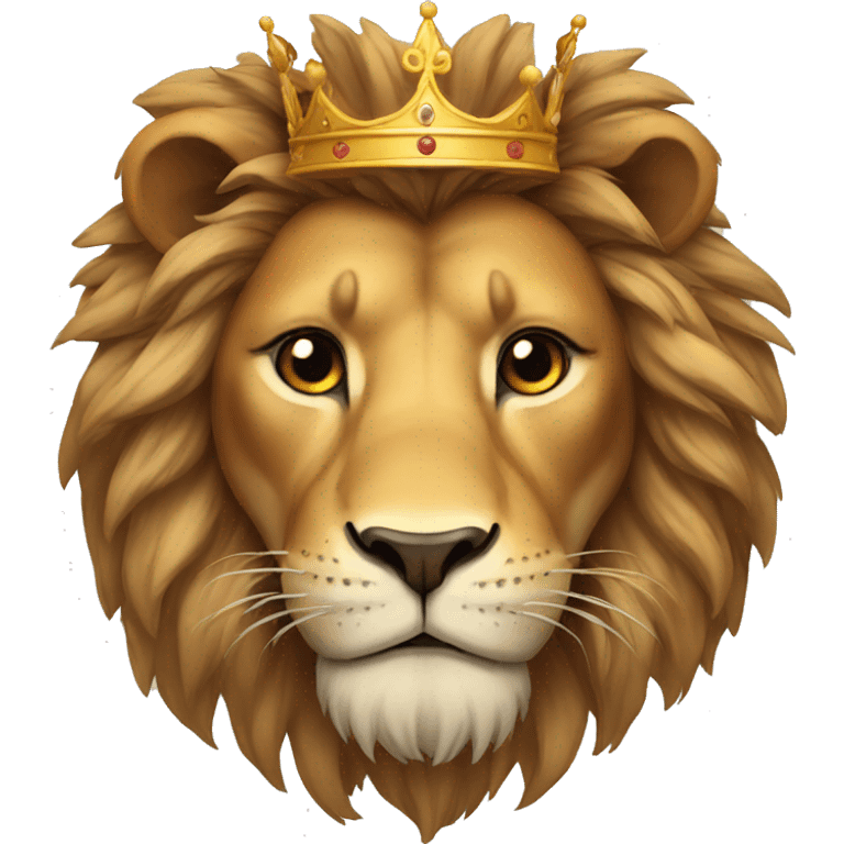 Lion with crown emoji