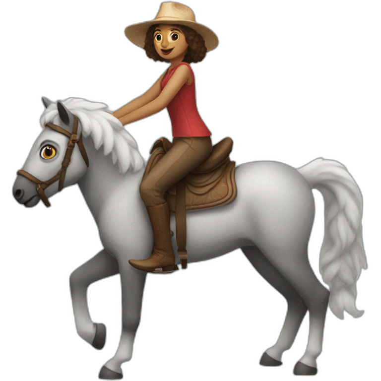 woman-riding-lemur-like-horsebackriding emoji