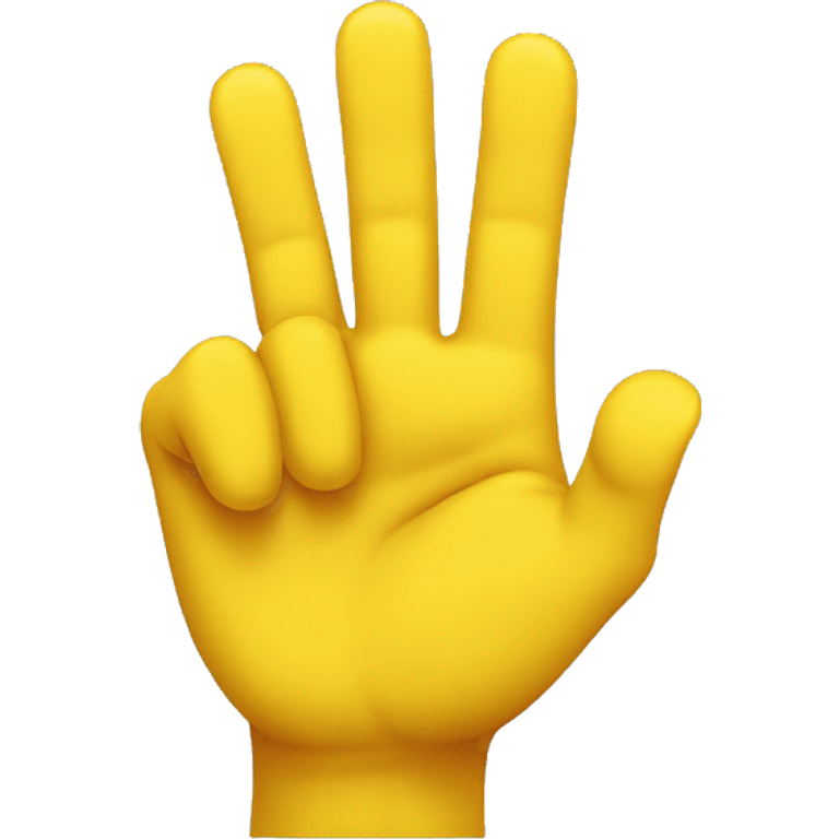 Just a yellow hand with its thumb sticking out and its pointer finger pointing upwards to create the shape of the letter L emoji